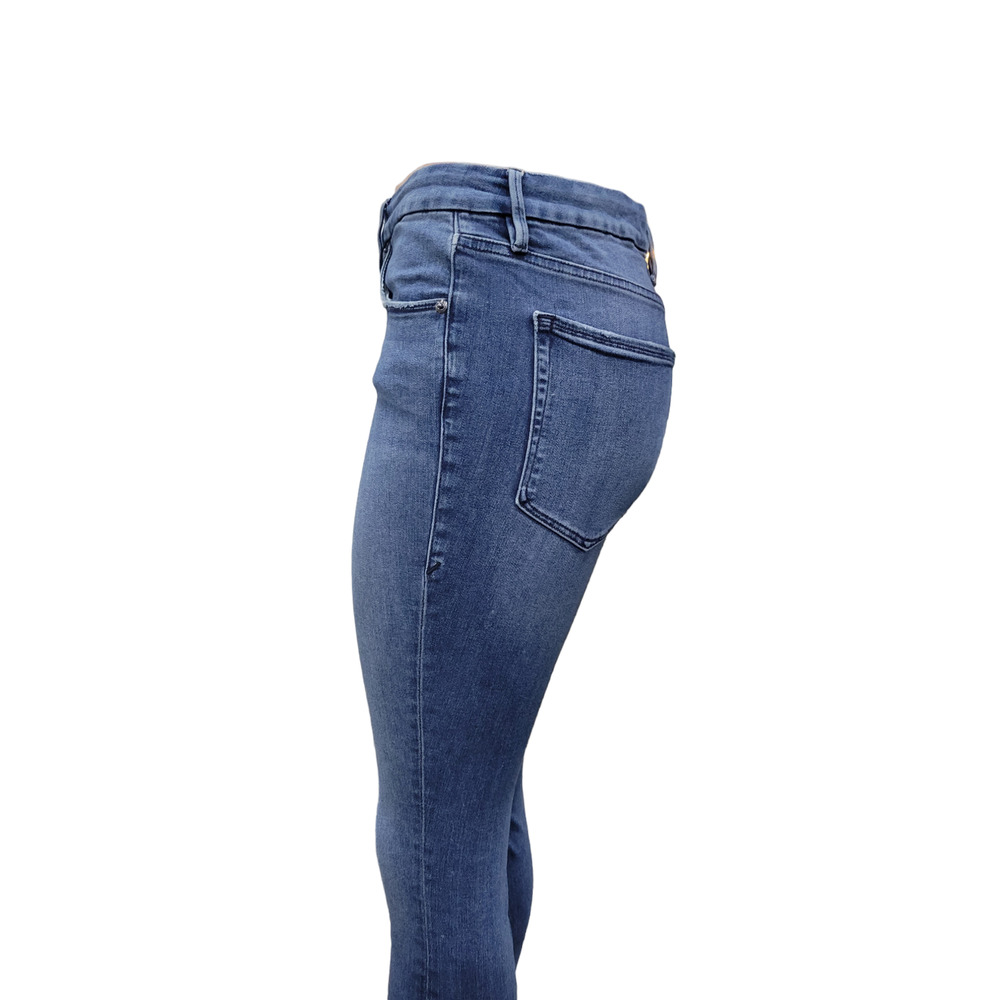 High-Rise Blue Skinny Jeans for Women - Picture 6 of 16